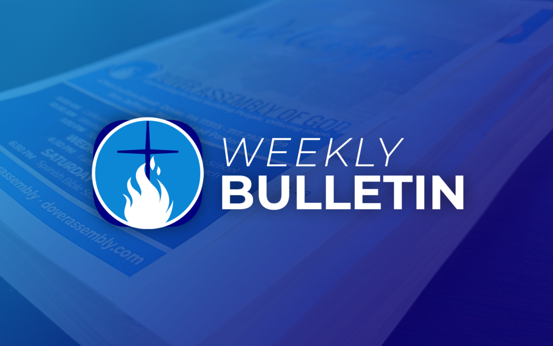 Weekly Bulletin – 11.26.2023